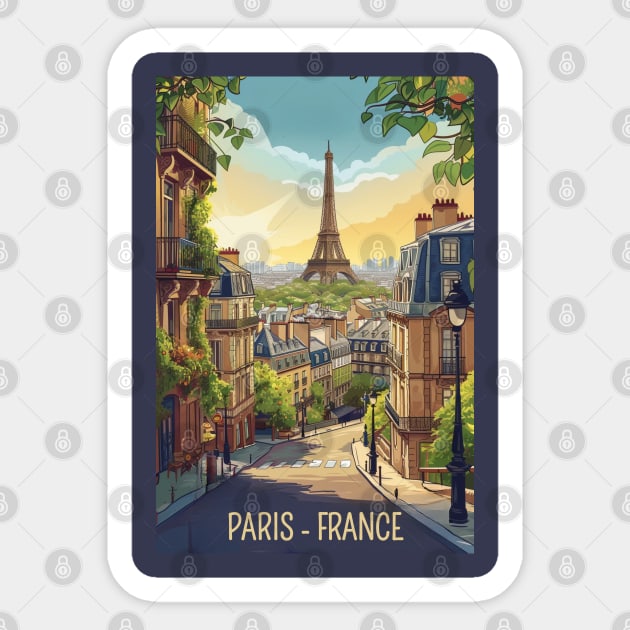 Paris France Sticker by Studio Red Koala
